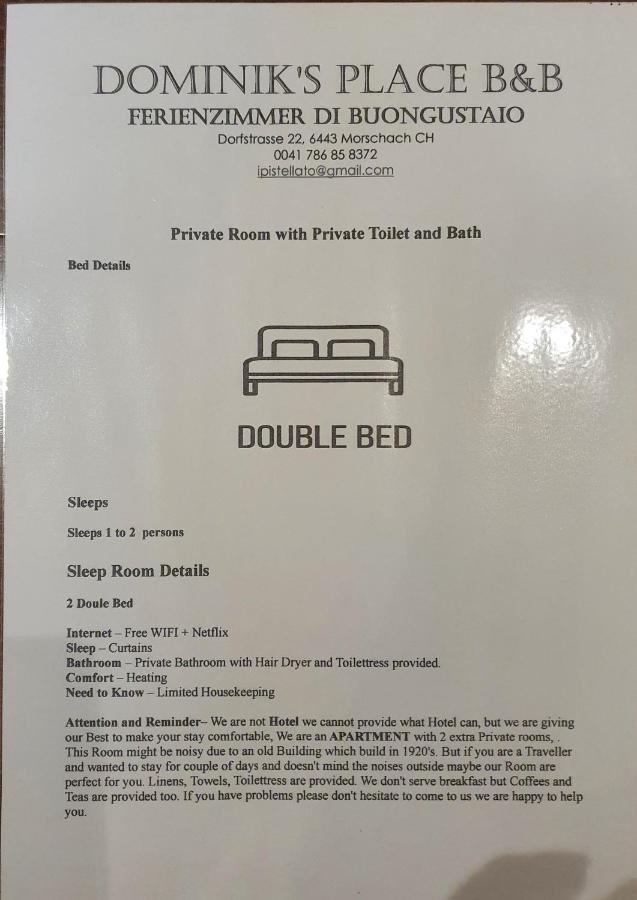 Buongustaio1 Zimmer Mit Ensuite T&B Моршах Екстер'єр фото